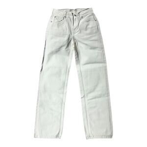 We The Free Cream colored Straight Leg Jeans Size 25